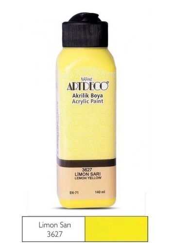 Artdeco Akrilik Boya 140 ml. 3627 LİMON SARI