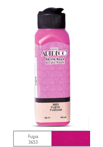 Artdeco Akrilik Boya 140 ml. 3653 FUŞYA
