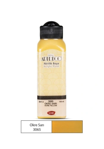 Artdeco Akrilik Boya 140 ml. 3065 OKRE SARI