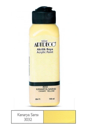 Artdeco Akrilik Boya 140 ml. 3032 KANARYA SARI