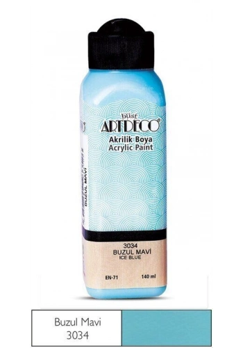 Artdeco Akrilik Boya 140 ml. 3034 BUZUL MAVİ