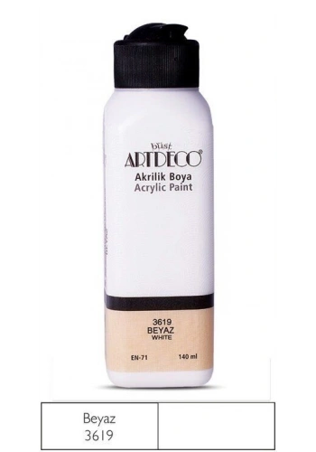 Artdeco Akrilik Boya 140 ml. 3619 BEYAZ
