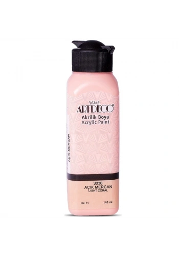 Artdeco Akrilik Boya 140 ML Açık Mercan 070R-3038