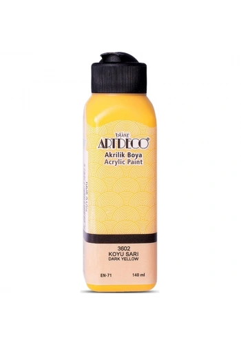 Artdeco Akrilik Boya 140 ML Koyu Sarı 070R-3602