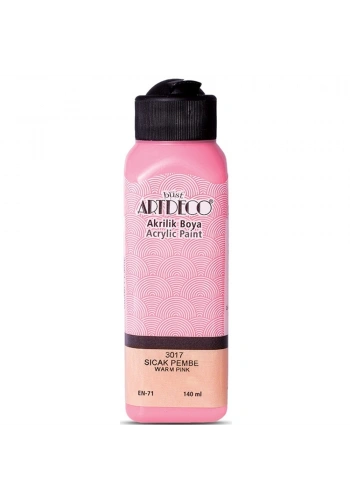 Artdeco Akrilik Boya 140 ML Sıcak Pembe 070R-3017