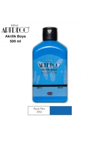 Artdeco Akrilik Boya 500ml 3053 Royal Mavi