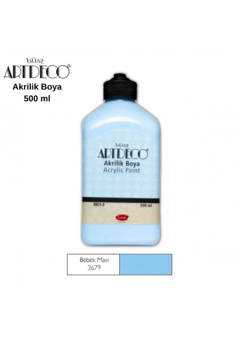 Artdeco Akrilik Boya 500ml 3679 Bebek Mavi