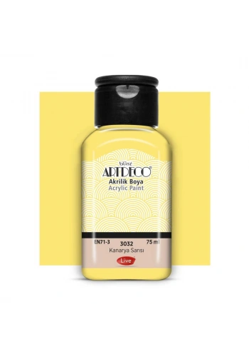 Artdeco Akrilik Boya 75 ML Kanarya Sarısı 3032