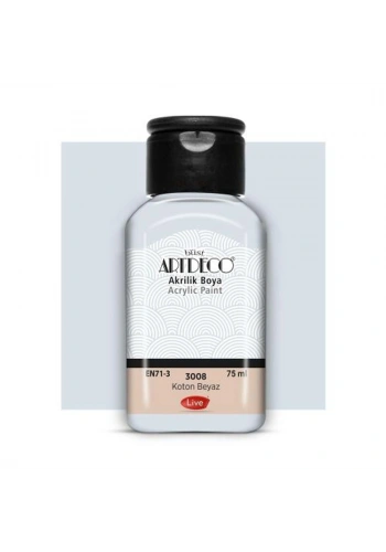 Artdeco Akrilik Boya 75 ML Koton Beyaz 3008
