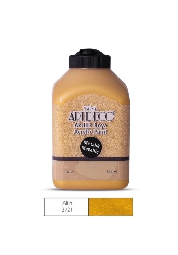 Artdeco Akrilik Boya Metalik 500ml 3721 Altın