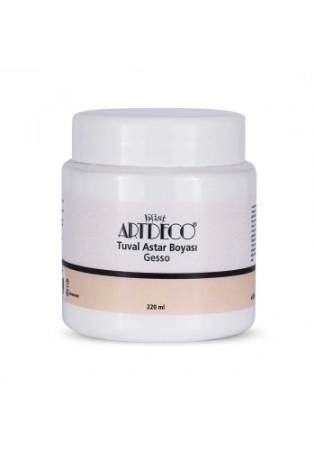 Artdeco Gesso Tuval Astar Boyası Beyaz 220 ml.