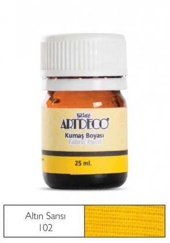 Artdeco Kumaş Boyası 25ml 10 A-102 Altın Sarısı Gold Yellow