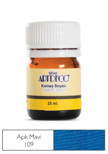Artdeco Kumaş Boyası 25ml 10 A-109 Açık Mavi