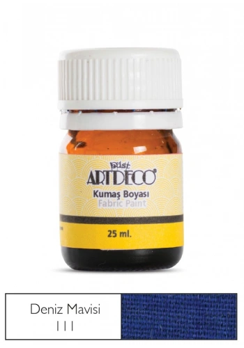 Artdeco Kumaş Boyası 25ml 10 A-111 Deniz Mavisi Blue Marine