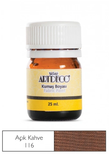 Artdeco Kumaş Boyası 25ml 10 A-116 Açık Kahve