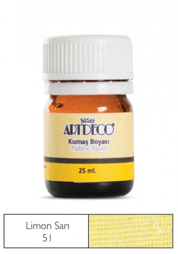 Artdeco Kumaş Boyası 25ml 10A-51 Kavun Sarısı