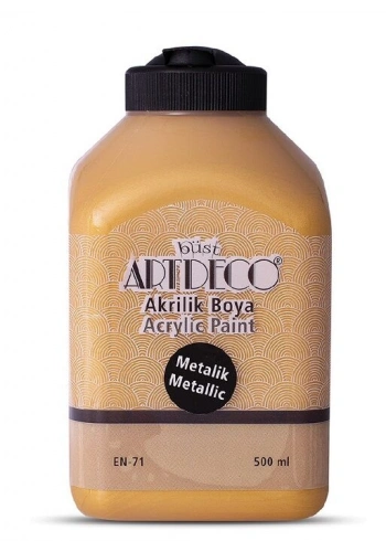 Artdeco Metalik Akrilik Boya 500 ml. 3721 METALİK ALTIN