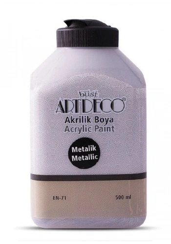 Artdeco Metalik Akrilik Boya 500 ml. 3722 METALİK GÜMÜŞ
