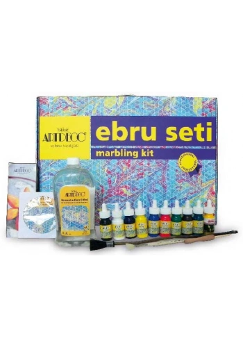 Artdeco Profesyonel Ebru Seti 35x50 cm. 10 Renk