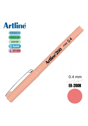Artline 200 Fine Keçe Uçlu Yazı Kalemi 0.4mm Kayısı