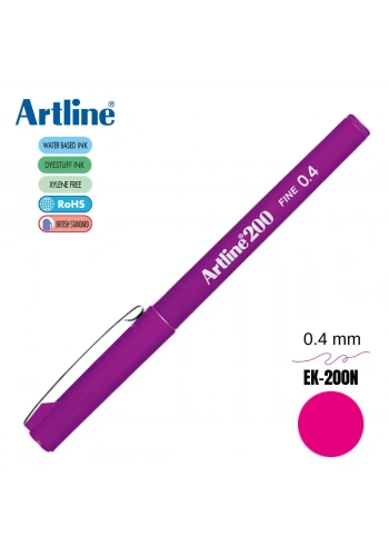 Artline 200 Fine Keçe Uçlu Yazı Kalemi 0.4mm Magenta