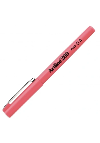 Artline 200 Fineliner 0.4 mm. İnce Uçlu Yazı ve Çizim Kalemi PEMBE