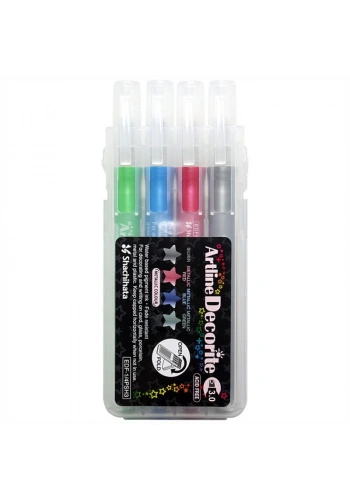 Artline Decorite Marker Kalem Düz Kesik Uç 3.0 4lü Set 4PSH3