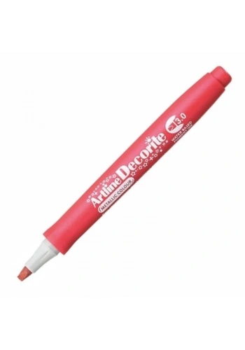 Artline Decorite Marker Kalem Düz Kesik Uç 3.0 Metallic Red