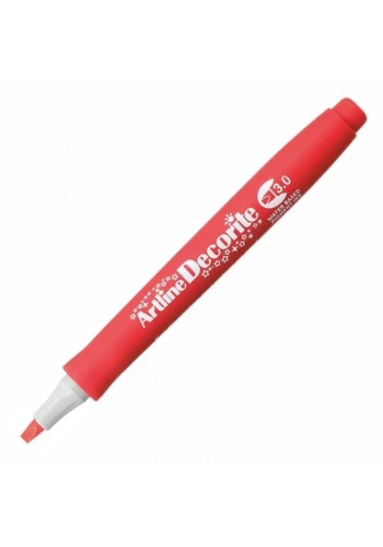 Artline Decorite Marker Kalem Düz Kesik Uç 3.0 Red