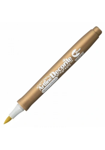 Artline Decorite Marker Kalem Fırça Uçlu Gold