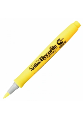 Artline Decorite Marker Kalem Fırça Uçlu Yellow