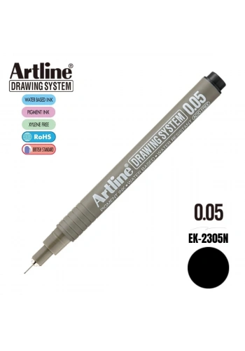Artline Drawing System Teknik Çizim Kalemi 0.05 Siyah