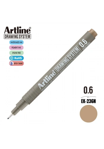 Artline Drawing System Teknik Çizim Kalemi 0.5 Pale Brown