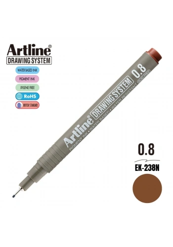 Artline Drawing System Teknik Çizim Kalemi 0.8 Sepia