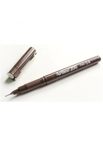 Artline Fineliner 0.4 MM Koyu Kahverengi EK-200N