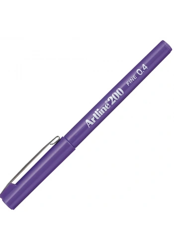Artline Fineliner 0.4 MM Mor EK-200N