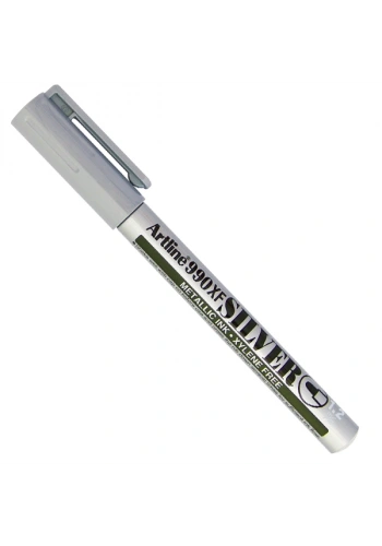 Artline Markör Yaldızlı Yuvarlak Uçlu 1.2 MM Gümüş EK-990XF
