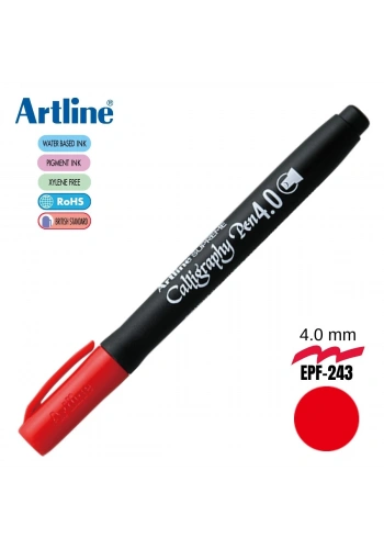 Artline Supreme Kaligrafi Kalemi 4.0 Kırmızı