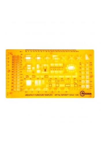 Artscholar Mobilya Tefriş Şablonu 1/200 Ölçekli
