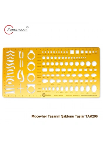 Artscholar Mücevher Tasarım Şablonu Taşlar