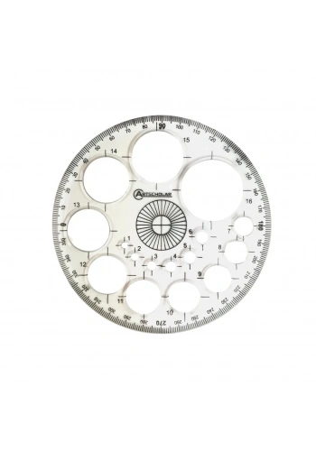 Artscholar Pro Circle Daire Şablonu 16 Daire 4.5inç