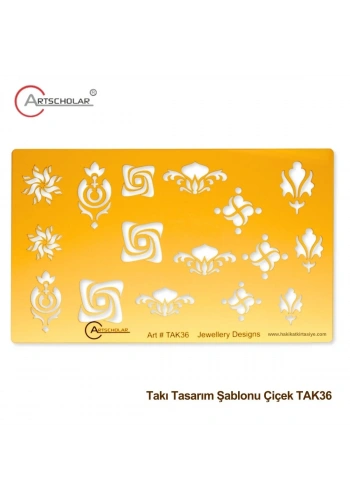 Artscholar Takı Tasarım Şablonu Çiçek