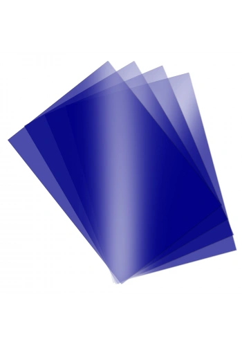 Asetat Kağıdı Şeffaf Mavi 250 Mikron 35x50 İnce 3lü