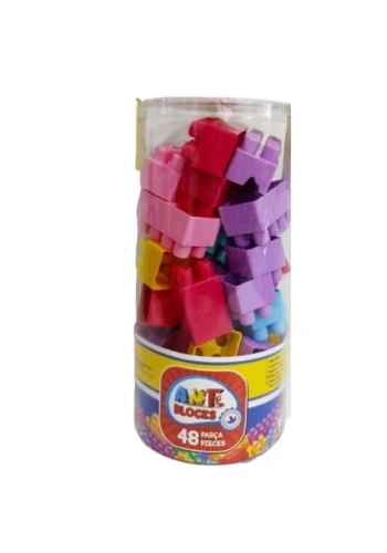 Asya Oyuncak Ant Blocks 48 Parça Pastel Renk ANT048-P