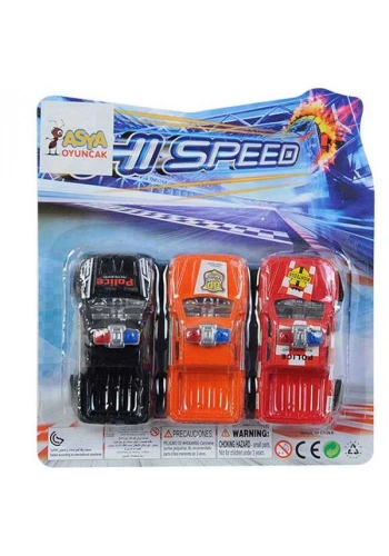 Asya Oyuncak Arabalar Kartela 3 Lü ASY-168