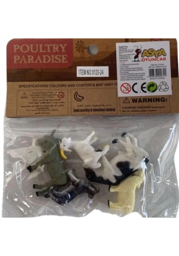 Asya Oyuncak Hayvan Seti PVC C5865-0120-24