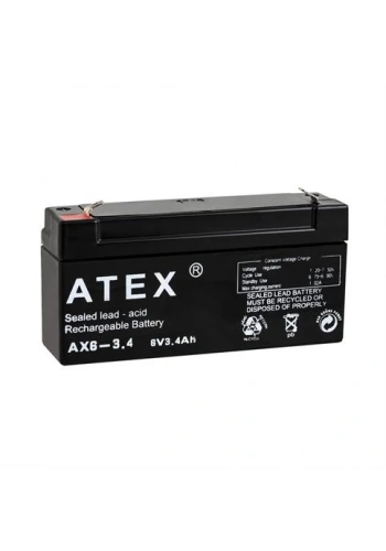 Atex 6V 3.4 Ah Bakımsız Kuru Akü