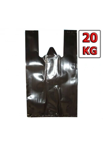 Atlet Poşet Siyah Hantal Boy 55x120 cm ( 20 Kg )