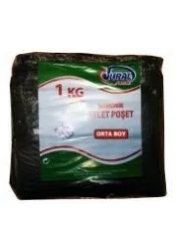 Atlet Poşet Siyah Orta Boy ( 10 Kg )