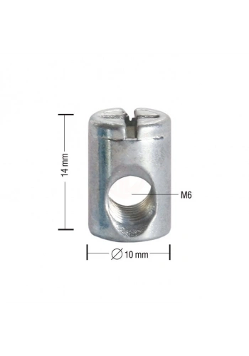 Ayder Silindir Somun 10X13 - A031054